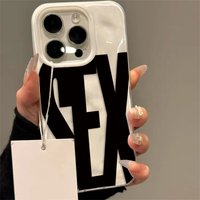 Stylish English Letter Sex Print Soft Phone Case for iPhone 17 16 15 14 13 12 11 Pro Max Plus Air Shockproof Folds Texture Cover