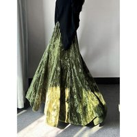 Skirts Women Mid Length Skirt A Line Slim Fit Pleated High Waist Sexy Elegant Splice Y2k Streetwear Work Regular 2026 Spring