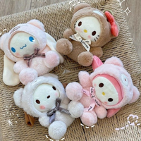 Cartoon Japanese Girl Cute Doll Bag Pendant Plush Doll Bag Pendant Portable Keychain Gift for Girlfriend