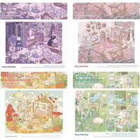 4pcs Weather Sunny 13.0 Castle Fairy Tale Landscape Stickers Diy 3d Collage Scene 3d Miniature Scene Stickers