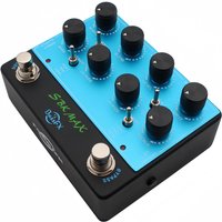 Fanmuzk SBK MAX Bass Preamp DI Box, 4-Band EQ / Active Preamp Pedal with Drive Overdrive and Cab Simulator for Electric Bass