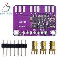 DC 3V-5V Si5351A Si5351 I2C Clock Generator Breakout Board Module Signal Generator Clock 8KHz-160MHz For Arduino