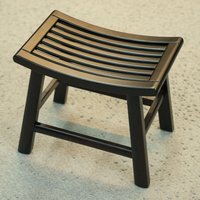 Solid Wood Small Bathroom Stool Shoe Changing Stools Portable Bamboo Shower Bench Stool Bathroom Seat Anti-Slip Feet for Elderly