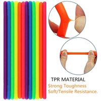 6 Pack Stretchy String Noodles Sensory Fidgets Toys Resistance Squeeze Strengthen Arms Stress Reliever Toys for Kids Adults