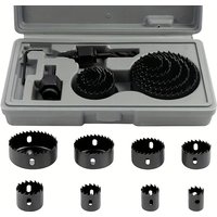 11 Pieces/ Hole Saw Set Tool 19-64mm Wooden Metal Alloy Circular Box