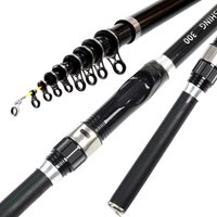 PAZA New Spinning Telescopic FRP Fishing Rod Portable Ultra Light Feeder Carp Pole 1.5M 1.8M 2.1M 2.4M 2.7M 3.0M