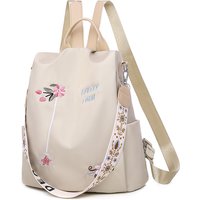 Waterproof Oxford Backpack Female Embroidery Rucksack Large Capacity Travel Bags New Student School Bag Casual Lady Knapsack