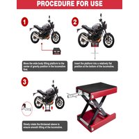 AliExpress DayPlus Motorcycle Scissor Lift,Stand Lift Jack for Motorbike Repair,Heavy Duty Steel Bike Repair Deck Bracket with Adjustable Height