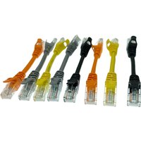 Short UTP Ethernet Network Cable Male to Male RJ45 Patch LAN Cable CAT5e CAT6e Black Grey Orange Yellow Various Lengths 0.1M 0.3