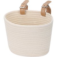 Adjustable Bicycle Basket Large Capacity Removable Design Handlebar Front Basket Colorful Dots Solid Color Cycling Basket