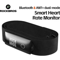 ROCKBROS H828 Heart Rate Sensor Bluetooth 4.0 ANT+ Upgrade 50H Battery Life Waterproof For Garmin Wahoo GPSPORT Bike Computer