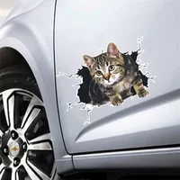3D Simulation of Cute Cats Peeking Peering Car Sticker Creative Funny Vinyl Decal Decoration Accessories Waterproof Car Sticker
