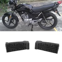 1 Pair Rubber Front Pedal Footrest Foot Pegs Fit for YBR 125 Footrest Motorcycle Foot Pegs Rubber Footrest for Motorcycle
