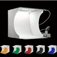 Dual LED Panels Folding Portable Photo Video Box Lighting Studio Shooting Tent Box Kit Diffuse Studio Softbox Lightbox