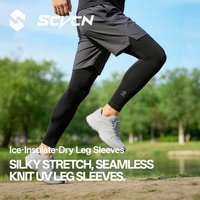 SCVCN Professional Leg Sleeves UPF50+ Protection Breathable Outdoor Sports Leg Covers Running Cycling Basketball Cool Touch Sun