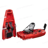 1PC Pedals Detachable Foldable Kayak with Electric Motor New Designed A06024 1 Person Modular Fishing Kayak