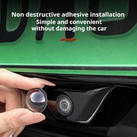 2PCS Car Camera Protective Cover PC Lens Guard Anti-Scratch Front Bumper & Rear View Camera Shield Dustproof Camera Protection