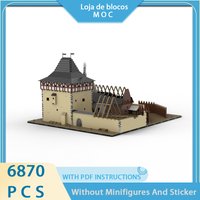 Exquisite New Product MOC Building Blocks Medieval Architecture Model Pschitoky Castle Technology Modular Children's Toy DIY Set