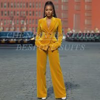 Customzied Women Suits Blazer Elegant Double Breasted Peak Lapel Slim Fit Outfits Luxury Velvet Party 2 Piece Jacket Pants