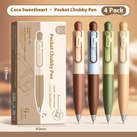 Mini Pocket Cute Gel Pen 0.5mm CS Pen Tip Fast Drying Smooth Writing Convenient Carry Student Office Signature Stationery