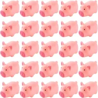 10PCS Mini Rubber Pigs Foat Bathtub Toys For Birthday Party Favor Gifts Decoration