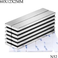 AliExpress NONE N52 60x12x2 100X10X3 Magnets Scooter Home Ebike Whiteboard Diy Refrigerator Project Neodymium Dropshipping Science Magentic
