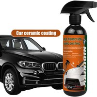 Nano Ceramic Car Coating Spray 3 In 1 Quick Polishing Wax Anti Scratch Hydrophobic High Gloss Paint Protection Car Care Spray