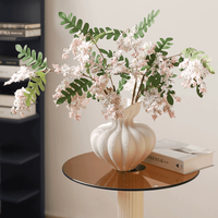 80cm 130cm Artificial Sophora Japonica Flower Faux Locust Long Stem Branch for Living Room Home Decor Premium Vase Centerpiece