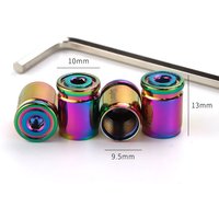 Car Wheel Stem Caps Tire Wheels Spare Parts Car Accessories 4pcs Wheel Plugs Anti-theft Sport Tire Valve Dust Caps