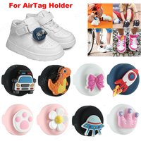 For Apple AirTag Silicone Protective Case Shoelaces & Straps Holder Anti-lost GPS Tracker Shell For Kids Children Elderly