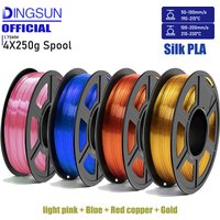 3D Printer Filament , PLA+ Silk Filament Multicolor 1.75mm, Individually Vacuum Packed, 200g/250g/500g/1000g Spool