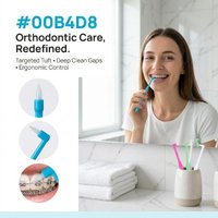 4Pcs Single Beam Soft Interdental Brushes Teeth Cleaning for Braces Tooth Gap Cleaner Home Oral Care Solution