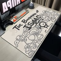 The Binding of Isaac Mousepad Gamer Gaming Keyboard Pad Computer Accessories Deskmat Mouse Mats Leather Mat Pc Cabinet Mousepad