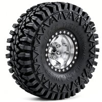 Negative Offset 1.9 Beadlock Wheels and Tires, 120mm 1.9'' Mud Slingers Tires and Wheels for RC 1/10 Mud Crawler SCX10 TRX4 Gen8
