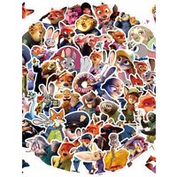 AliExpress 86PCS Disney Cartoon Zootopia 2 Stickers Graffiti DIY Phone Skateboard Laptop Luggage Bike PVC Waterproof Decals Kid Toy