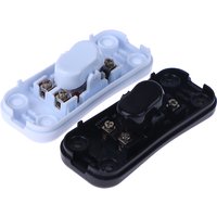 Light Switch AC 250V ON/OFF Table Desk Lamp Cord Toggle Rocker Switches Control For LED Lights Wiring Electric Switch