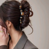 Elegant Pearls Large Cross Hair Claw For Women Girls Sweet Hair Ornament Claw Clip Hair Clip Hairpin Fashion Hair Accessories