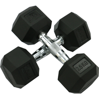 Hot Sale Products Sport Rubber Coated Hex Dumbbell Set Weight Lifting Fitness Dumbbell for Body Buildingpromote sales