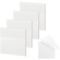 50 Sheets Transparent Sticky Notes Waterproof Message Stickers for Note Books Convenient Reporting & Signature Stickers