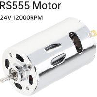 RS555 Dual Ball Bearing DC Motor 12-24V 6000-12000RPM High Torque Micro Motor for DIY Electric Tool/Electric Drill/Electric Mill