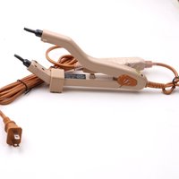 1 pc pink Adjustable Temperature 220℃ Smart Mini Heating Tip Keratin Melting Tool Fusion Bond Hair Extension Iron