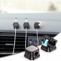 10Pcs Magnetic Cable Holder Self Adhesive Cord Clip Smooth Pulling Charging Cable Keeper Wire Clip for Car/Home/Office