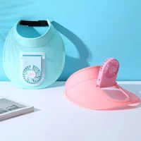 Breathable Cooling Fan Hat Sunscreen Fan Sun Visor Cap Fishing Hats Cooling Peaked Cap Hat Usb Charging Hat Fan for Sport Sunhat