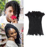 10/12/14/16/18 inch 15 Strands Loc Extensions Synthetic , Syn Dreadlock Extensions for Men/Women,
