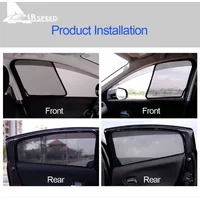 Car Magnetic Side Rear Window Sunshade for Volvo XC40 V90 UV Protection Anti Curtain Mesh Cover Visor Interior Accessories 18-23
