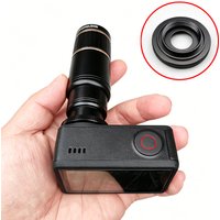 1PCS Telephoto Lens Mount Adapter 17mm Diameter Thread Converter Ring Screw-in Non-destructive Installation for DJI Action4/5/6
