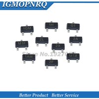 100PCS MMBT3906 MMBT3904 MMBT4401 MMBT5401 MMBT5551 MMBTA42 MMBTA92 SOT-23 Transistor new Original