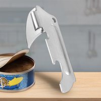 5.8x2.1cm Stainless Steel Can Top Opener Safe Cut No Sharp Edge Lid Opener For Beer Soda Cans Camping Kitchen S mooth Edge