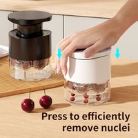7-Hole Hand Press Cherry Pitter, Multi-Function Fruit Seed Core Remover Portable Kitchen Gadget