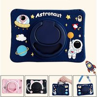 Kids Astronaut Stand Tablet Case For Samsung Galaxy Tab A8 10.5 SM-X200 X205 S6 A7 10.4 SM-T500 T507 Lite 8.7 T220 T225 P610
